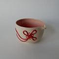 Lucky Knot Matcha Bowl - Red